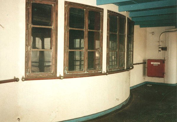 Outside view of the windows on Promenade deck.