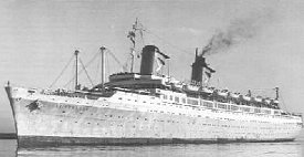 Black and white photo of the Australis.
